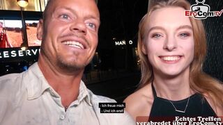 Német pornószínész csábítja a turista csávót igazi dugásra