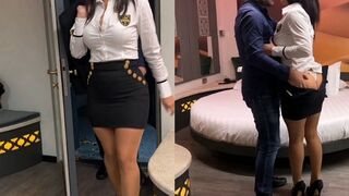 Végre megbasztam a hatalmas didkós méretes seggű milf titkárnőmet a hotel szobában